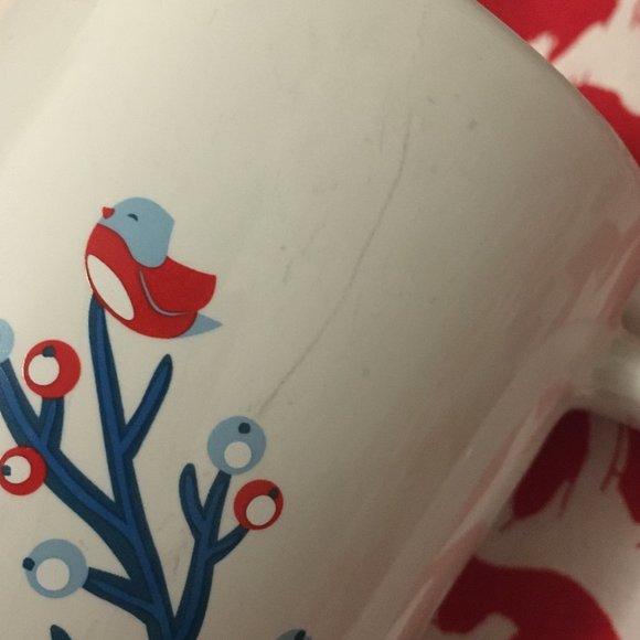 David's Tea Retired White Berries Bird Nordic Mug with Infuser and Lid 2014 - Picture 11 of 11